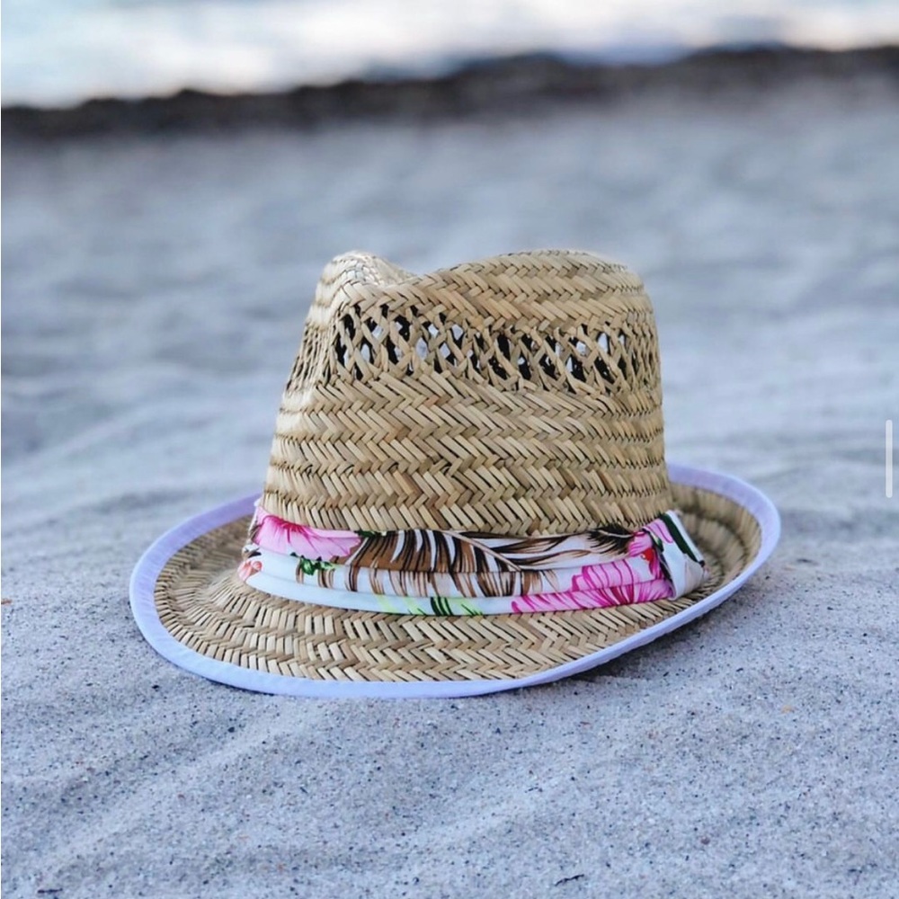 Mens Aloha Inspired Fedora Summer Hat